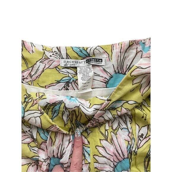 Y2K Necessary Objects Floral Mini Skirt – Size Small – 100% Cotton - Picture 3 of 5
